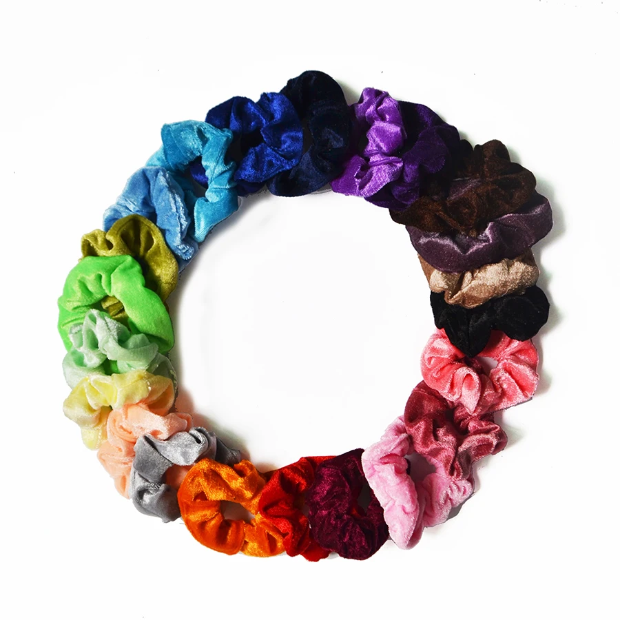 Женское однотонное бархатное резинка для волос резинки головные уборы девочки