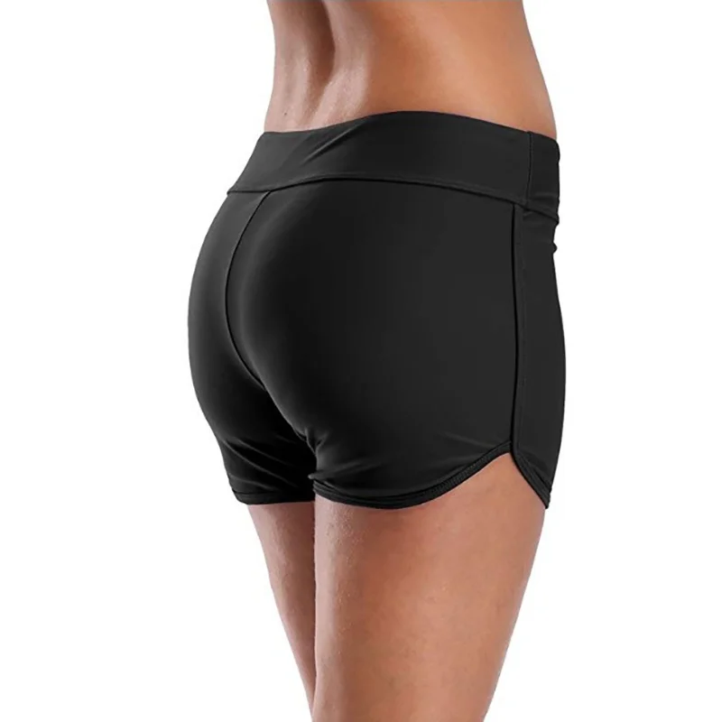 

Swim Shorts Female Conservative Boxer Anti-runout Women's Single-piece Base Large Size Black Swimming Shorts
