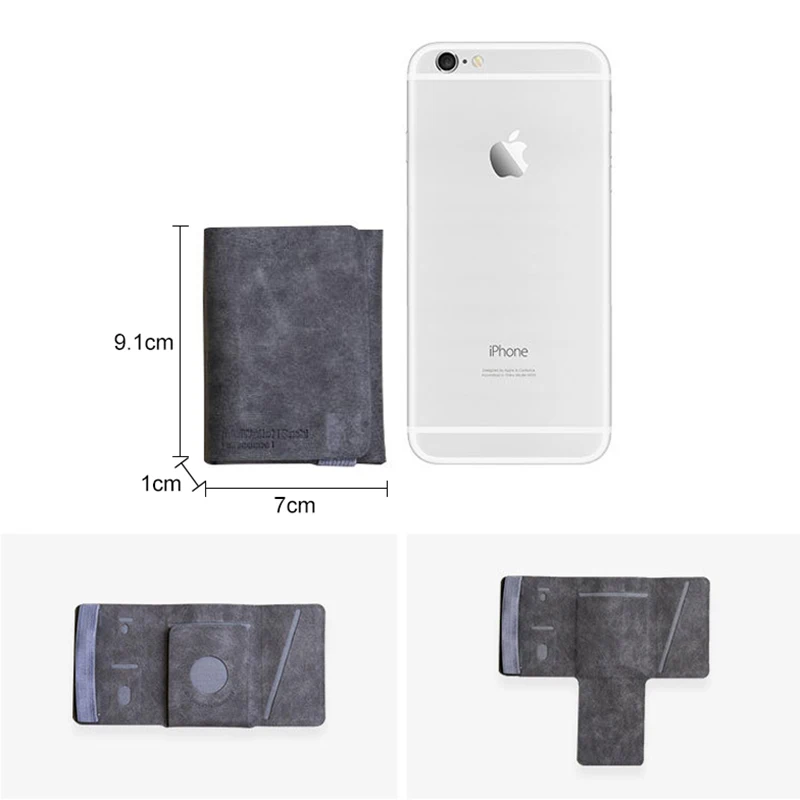 DIENQI 2020 Rfid держатель для карт мужские бумажники умный черный волшебный тройной