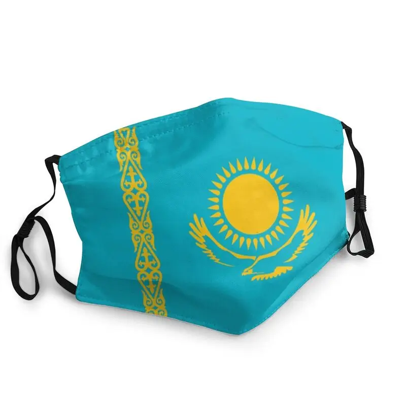 

Маска с флагом Казахстана, Пылезащитная многоразовая маска для лица с защитой от смога, мужской респиратор, маска для рта