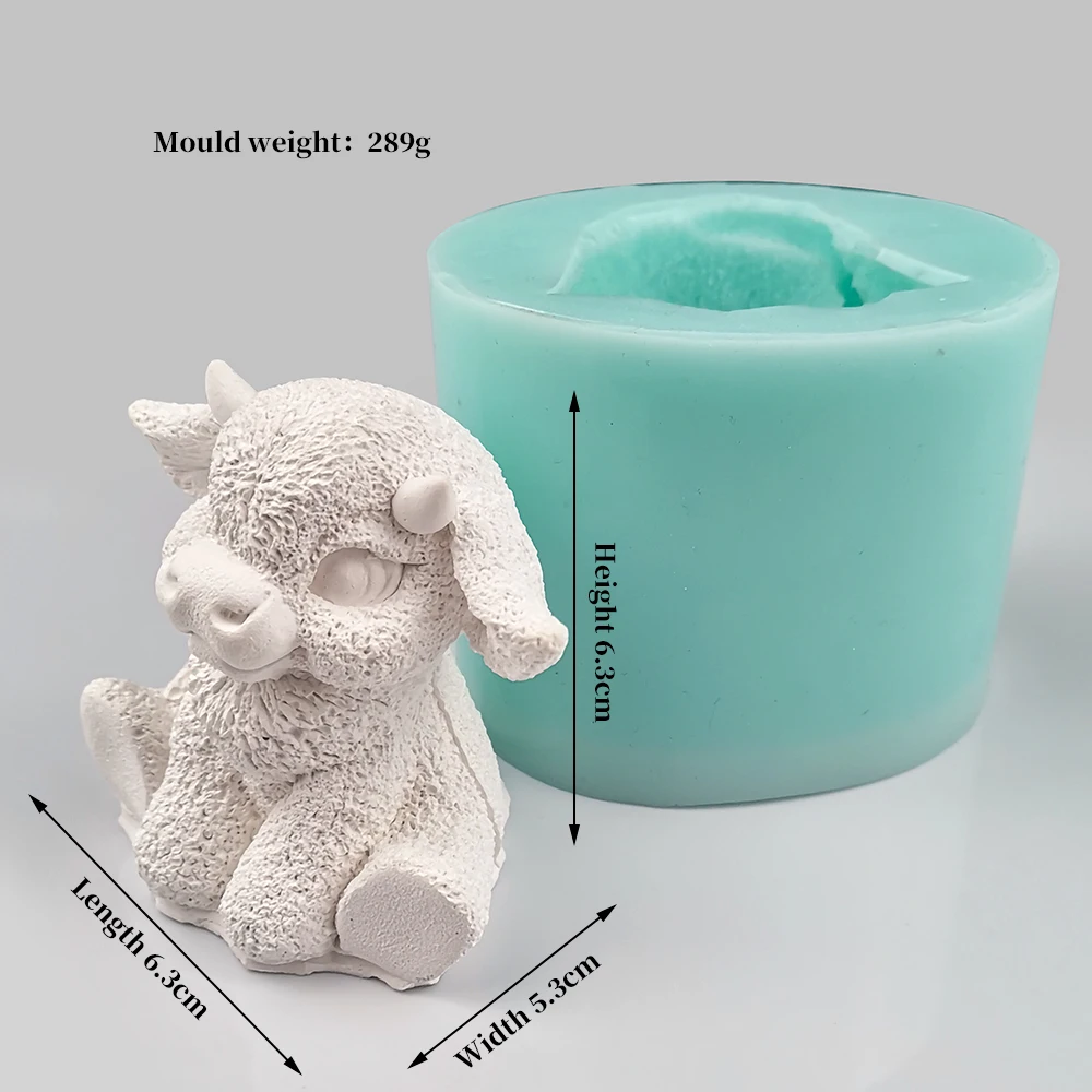 Силиконовые формы для мыла DW0242 PRZY Baby Форма Корова в виде знака зодиака из бычьей