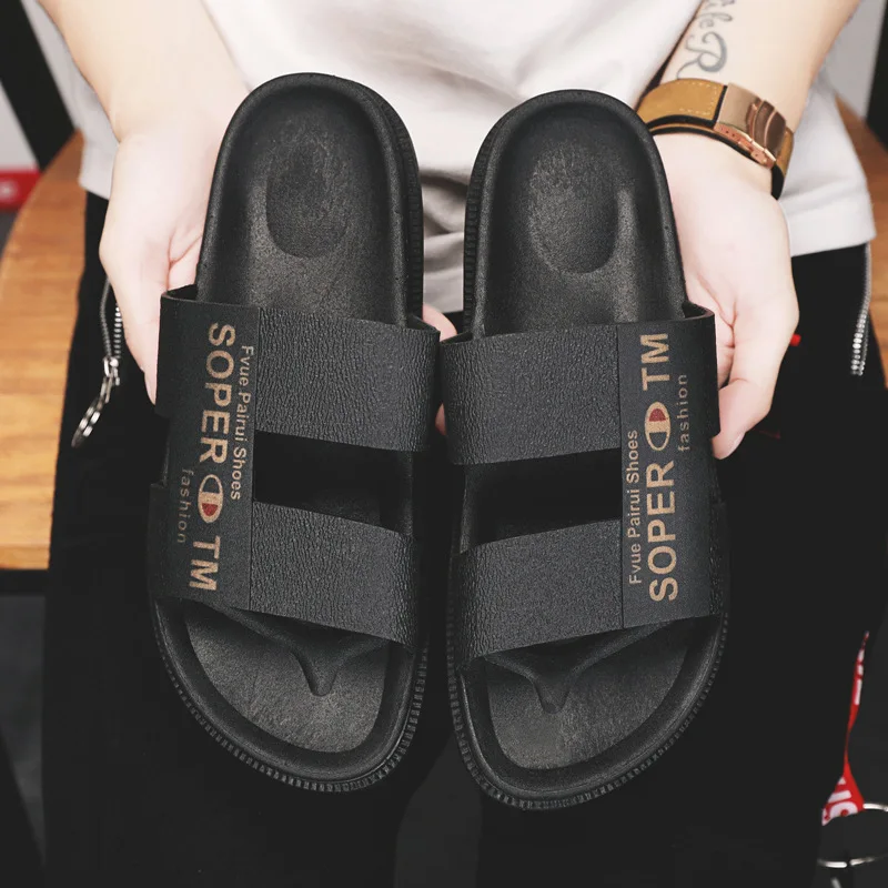 

Summer New Slippers, Men's Fashion, Beach Sandals, Men's Outdoor Flip Flops Slippers Shoes for Men
