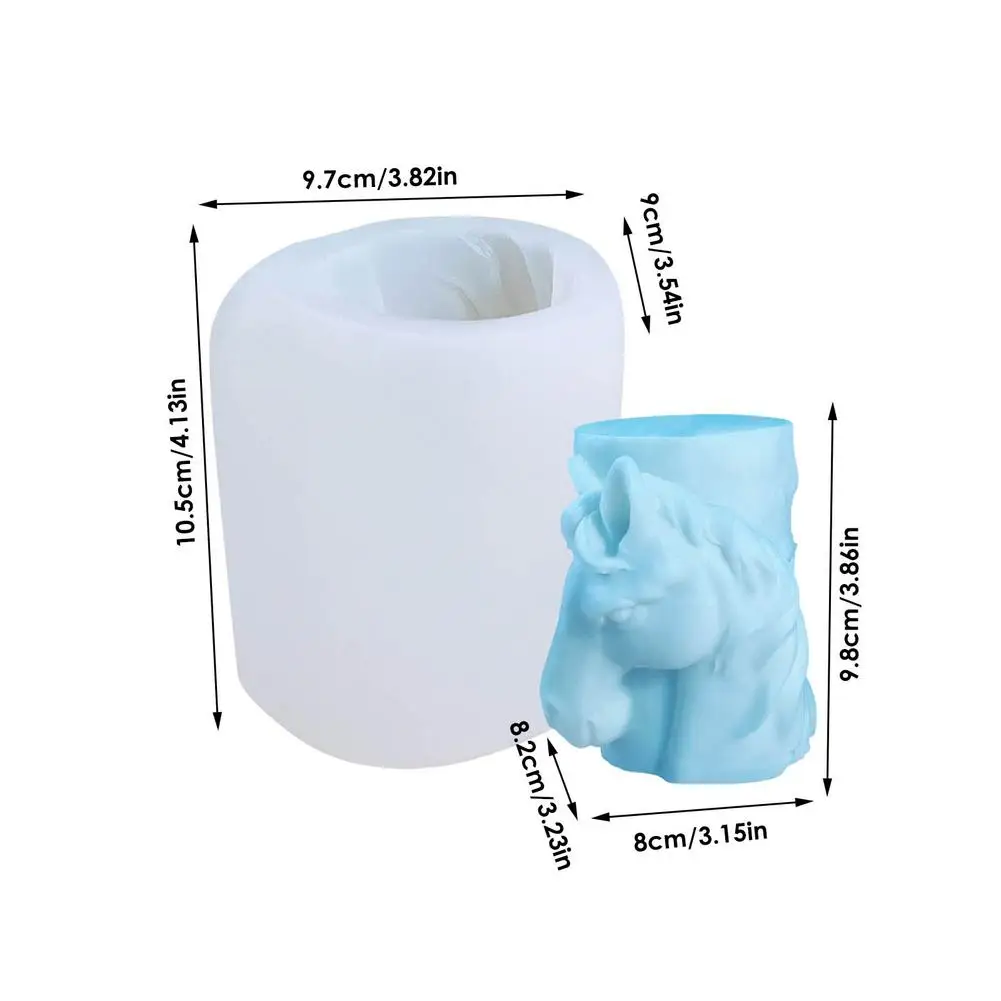 

Creative Animal Candle Mold Elk Wolf Shaped Silicone Wax Mold DIY Aromatherapy Candle Making Supplies For Home Decoration