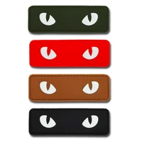cats eye luminous 3d pvc rubber patches tactical military armband badge hook cloth stickers shoulder emblem applique