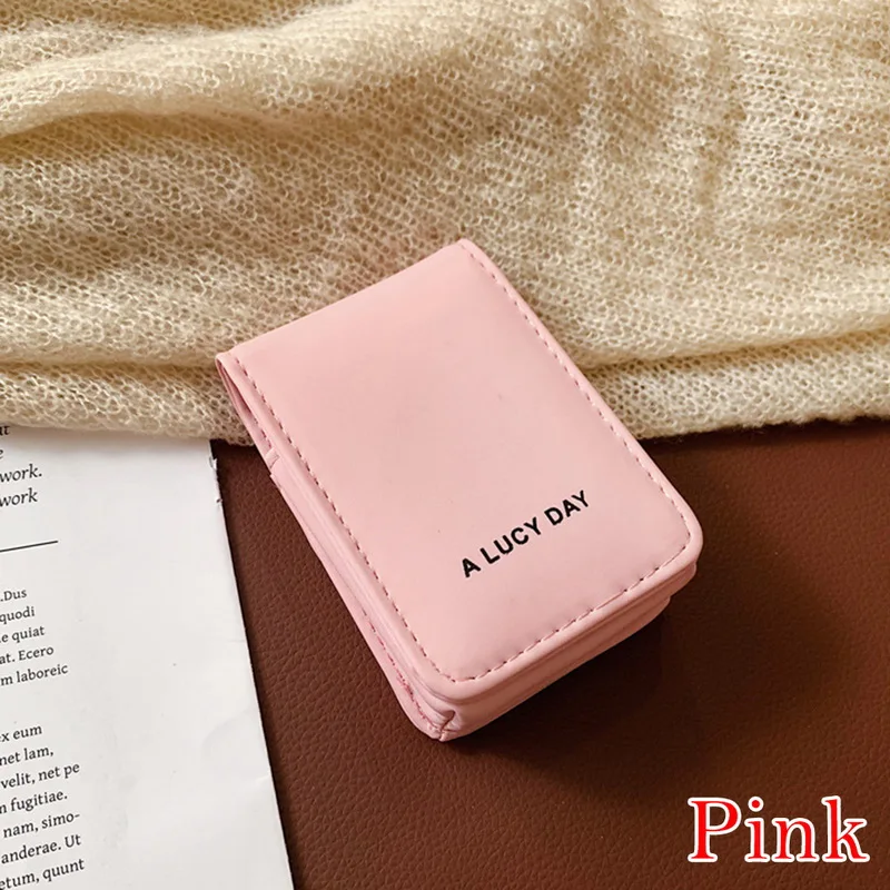 pink 10x7x2cm Oeak модный мешочек для помады, Женская портативная косметичка с зеркалом, мини-сумка для женщин, чехол для макияжа, Женский чехол для помады - Цвет: pink 10x7x2cm