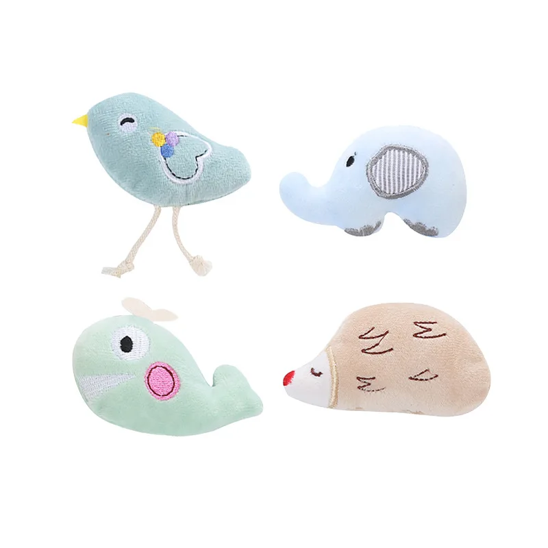 4pcs/lot Soft Fruit Catnip Cat Toy Small Hedgehog Whale Pet Kangaroo Animal Mint Toys | Дом и сад