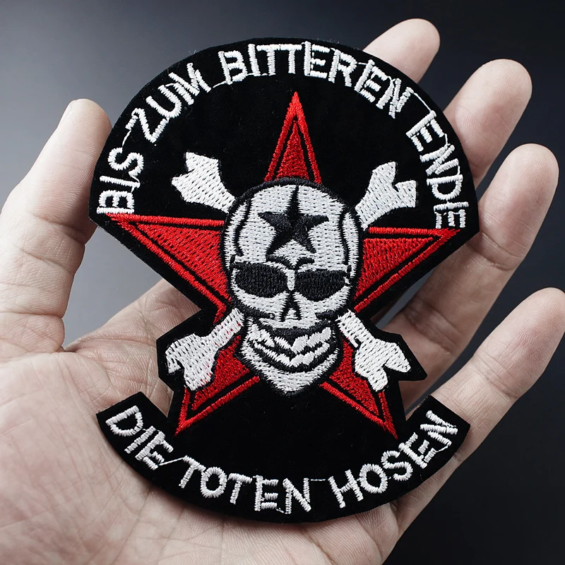 SKULL (Size:8.5x10.5cm) Patch Badges Embroidered Applique Sewing Clothes Stickers Garment Apparel Accessories | Дом и сад