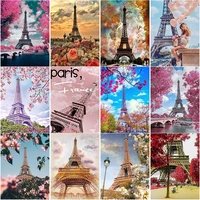 new diy 5d diamond embroidery tower landscape cross stitch scenery diamond painting full square round drill home decor art gift