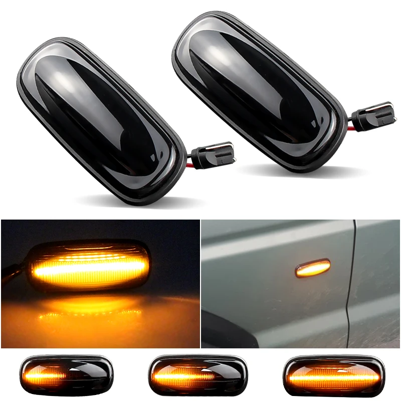 

2pcs LED Side Marker Lights Turn Signal Light Side Repeater Lamp Blinker for Land Rover Freelander 1 02-05 Discovery 2 1999-2004