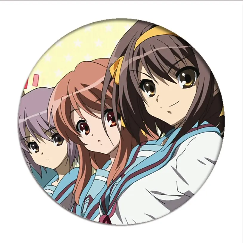 Брошь из мелохоли сузумии Харухи брошь искусственной кожи коллекция значков