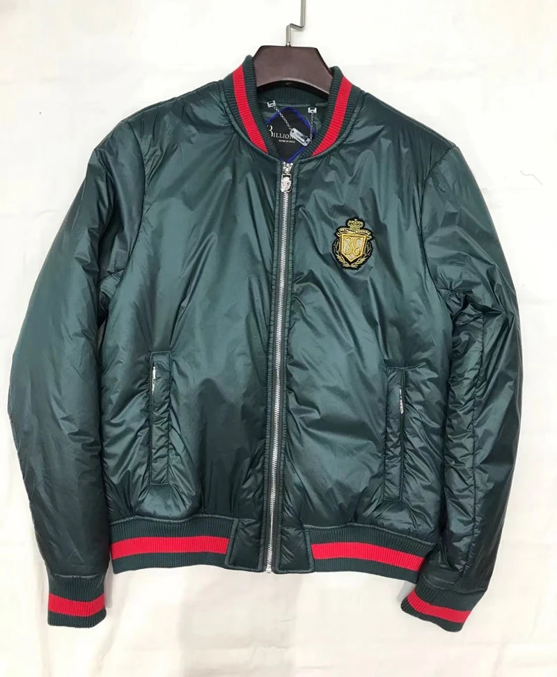

clothing Billionaire cotton jacket Thick men 2021 winter warm new fashion embroidery zipper SIZE M-XXXL
