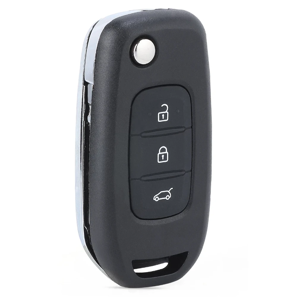 

Раскладной чехол Keyecu для автомобильного ключа с дистанционным управлением, чехол с 3 кнопками для Renault Megane, Duster, Sandero, Symbol 2013, 2014, 2015, 2016, 2017