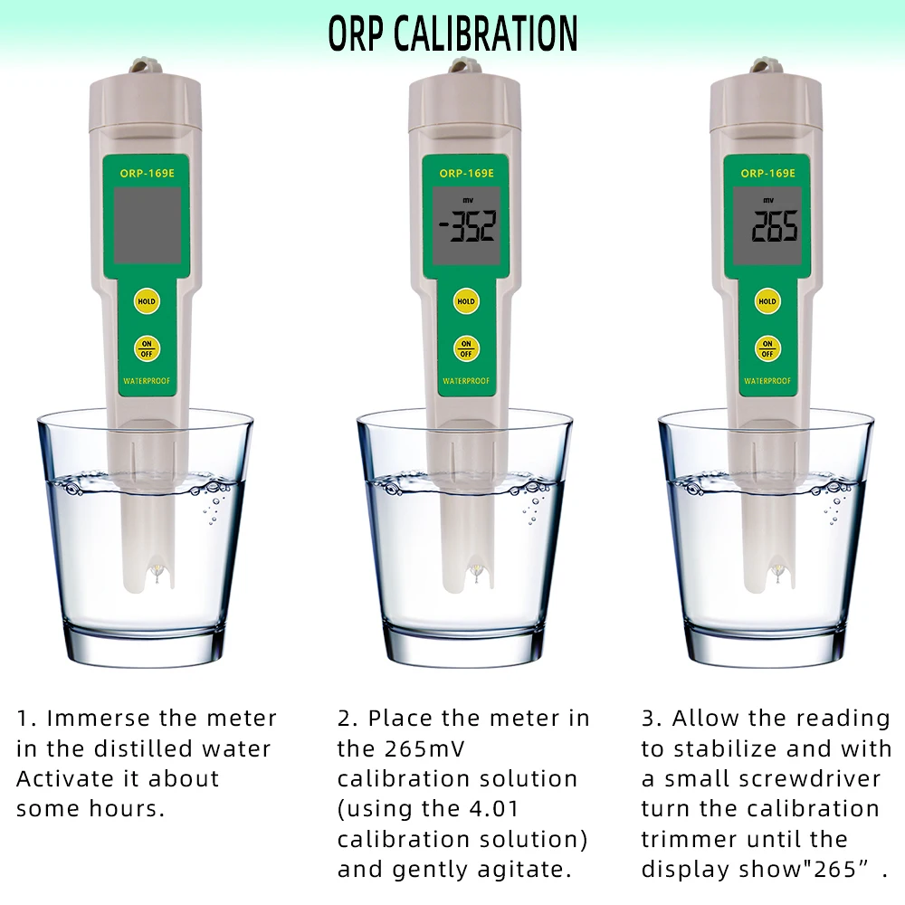 ORP-169E датчик качества воды с цифровым ЖК-дисплей