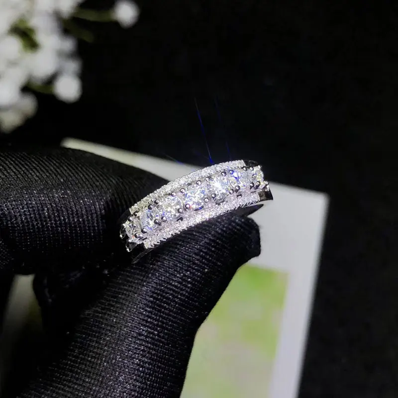 Ювелирные изделия CoLife модное моиссанитовое кольцо для повседневной носки 7 штук 3