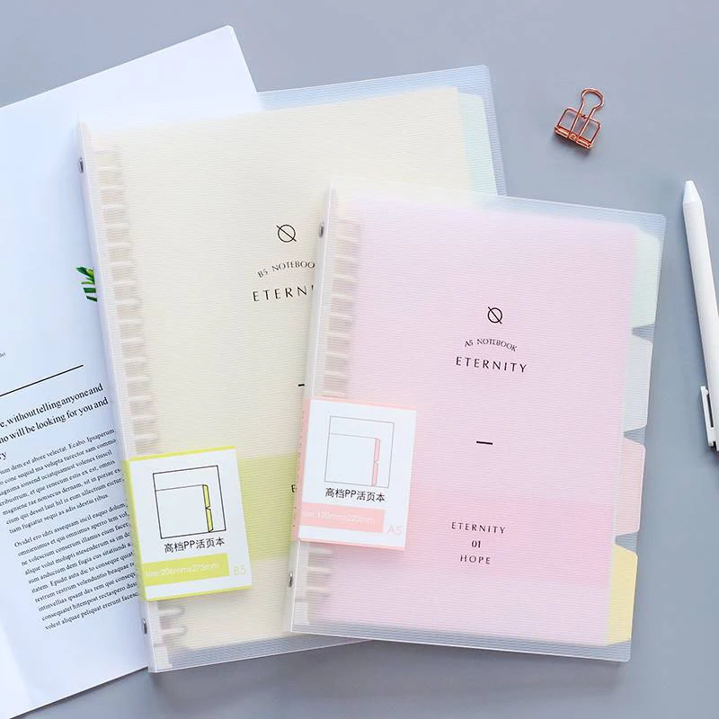 Маленький свежий свободный ноутбук с изображением листьев макарун A5 B5 Корея