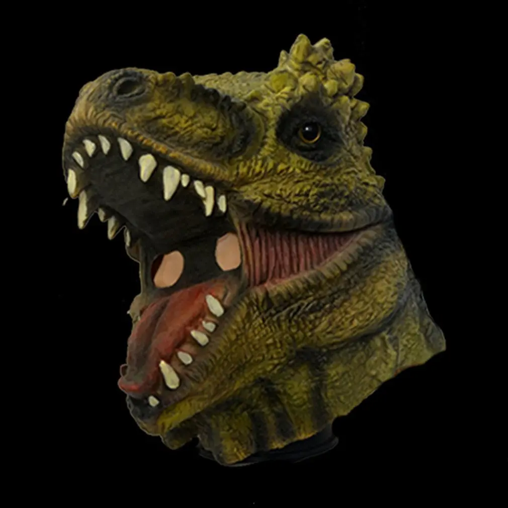 Маска динозавра латексная маска на Хэллоуин капот тираннозавра голова Юрского