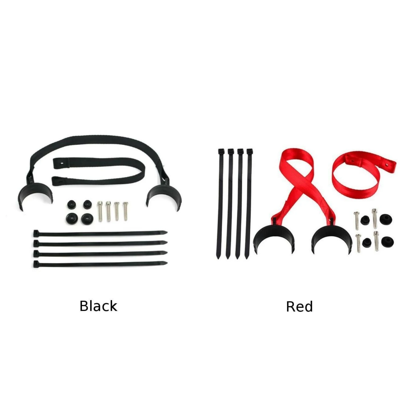 Черный/красный ремень для подъема спереди и сзади из нейлона пластика