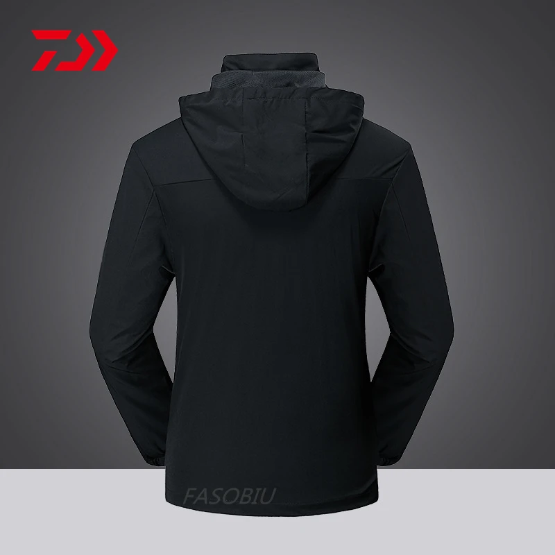 

Daiwa Autumn Winter Plus Velvet Fishing Clothes Long Sleeve Hooded Fishing Clothing Outdoor Sport Fishing Jackets Men's