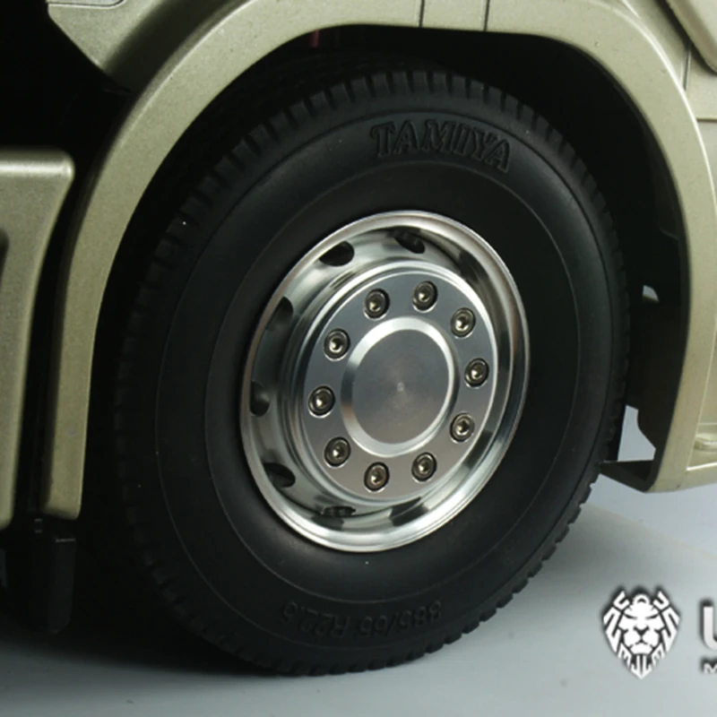 LESU переднее металлическое колесо втулка для 1/14 DIY Модель Tamiya ось RC грузовик
