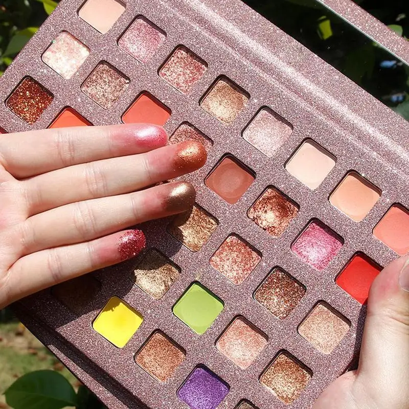 

40 Colors Eyeshadow Palette Green Shadow Pressed Glitter Eye Pearlescent Shiny Shimmer Palette Eye Cosmetics Make-up Metall E9X6