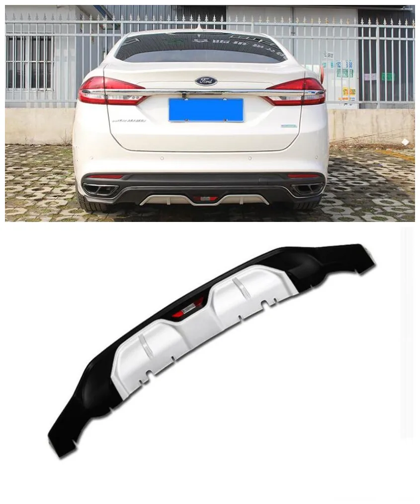 ABS Автомобильный задний багажник губы бампер Защита выхлопного отверстия