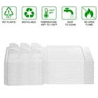 25 упаковок восковых расплавов формы в форме сердца, 6 полостей прозрачный пластиковый куб