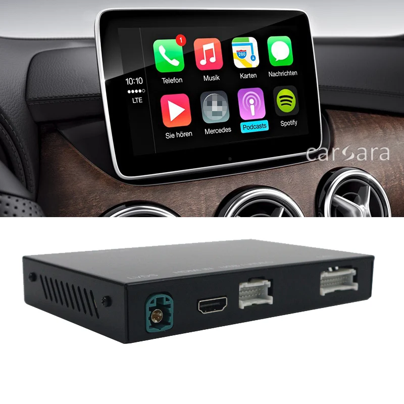 Günstig Wireless Apple CarPlay Modul Hinzufügen-auf Zu B Klasse W246 Fabrik Screen Android Auto-box Mit Original Control Und MIC Für Stimme