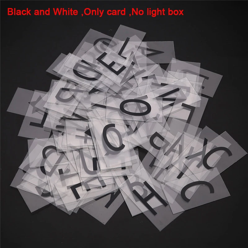 Цветной светильник для украшения букв карт указателей и цифр сделай сам ночник