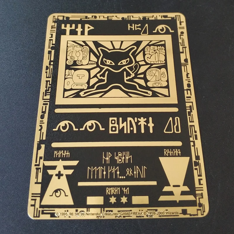 

Pokemon Cards Gold Metal GX EX Card HOT Game Anime Battle Charizard Pikachu Collection Card Action Figure Model Child Toy Gift