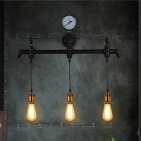 retro industrial restaurant bar creative lighting american cafe study water pipe wall lamp bedroom lighting wall sconce