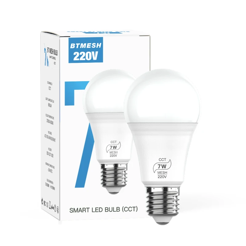 

1-5 Pcs Bluetooth 7W RGBW Led Bulb BT Mesh Net Group AC100-240V Smart Led Light Color Change Dimmable Compatible With Alexa