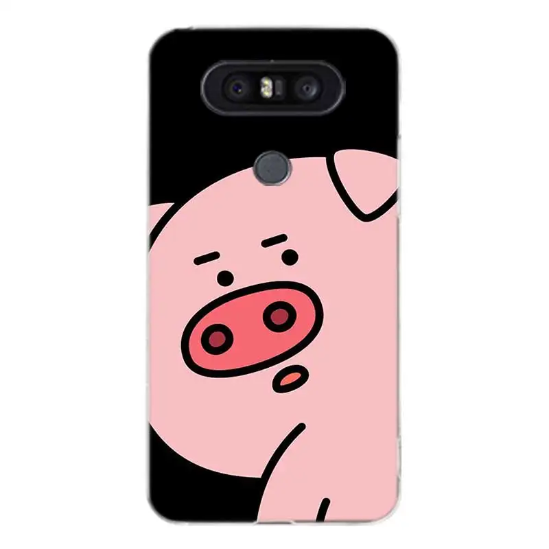 Свинья животного Мягкий ТПУ чехол с полной защитой силиконовый для телефона LG G8s