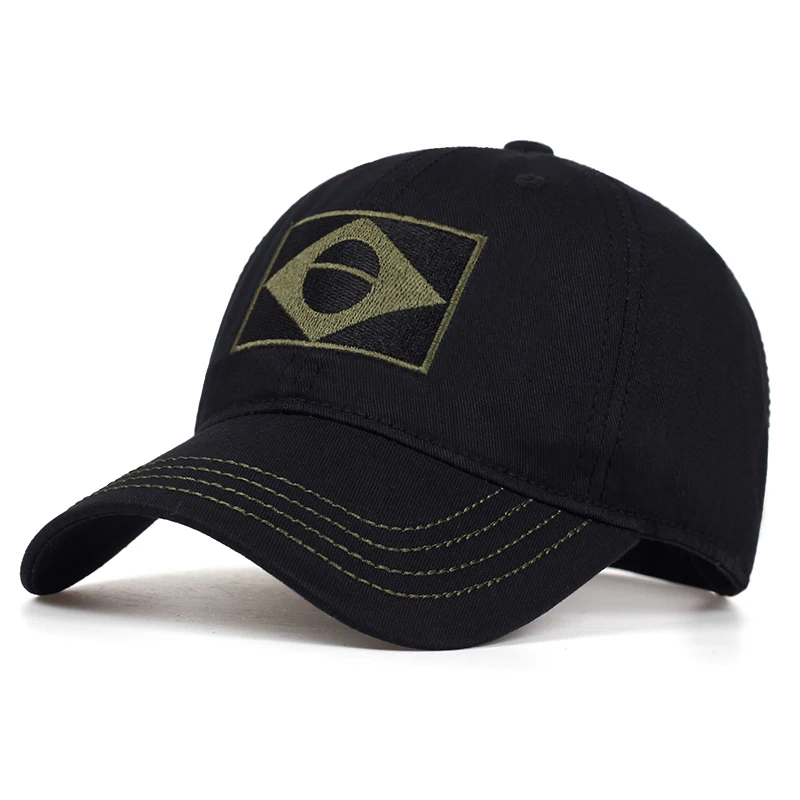 Кепка мужская с бразильским флагом тактическая бейсболка от солнца модная