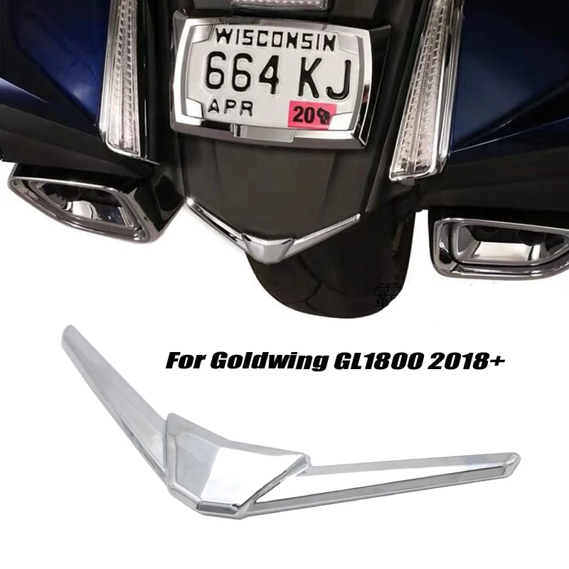 Задний наконечник крыла мотоцикла ABS для Honda Goldwing GL1800 GL 1800 2018 2020 хром|Накладки и