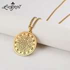 Септаграмма Алхимия подвеска амулет подойдет в качестве подарка как для мужчин, так и для женщин из нержавеющей стали Love You To талисман Подвески на длинной цепочке, ювелирные изделия, оптовая продажа