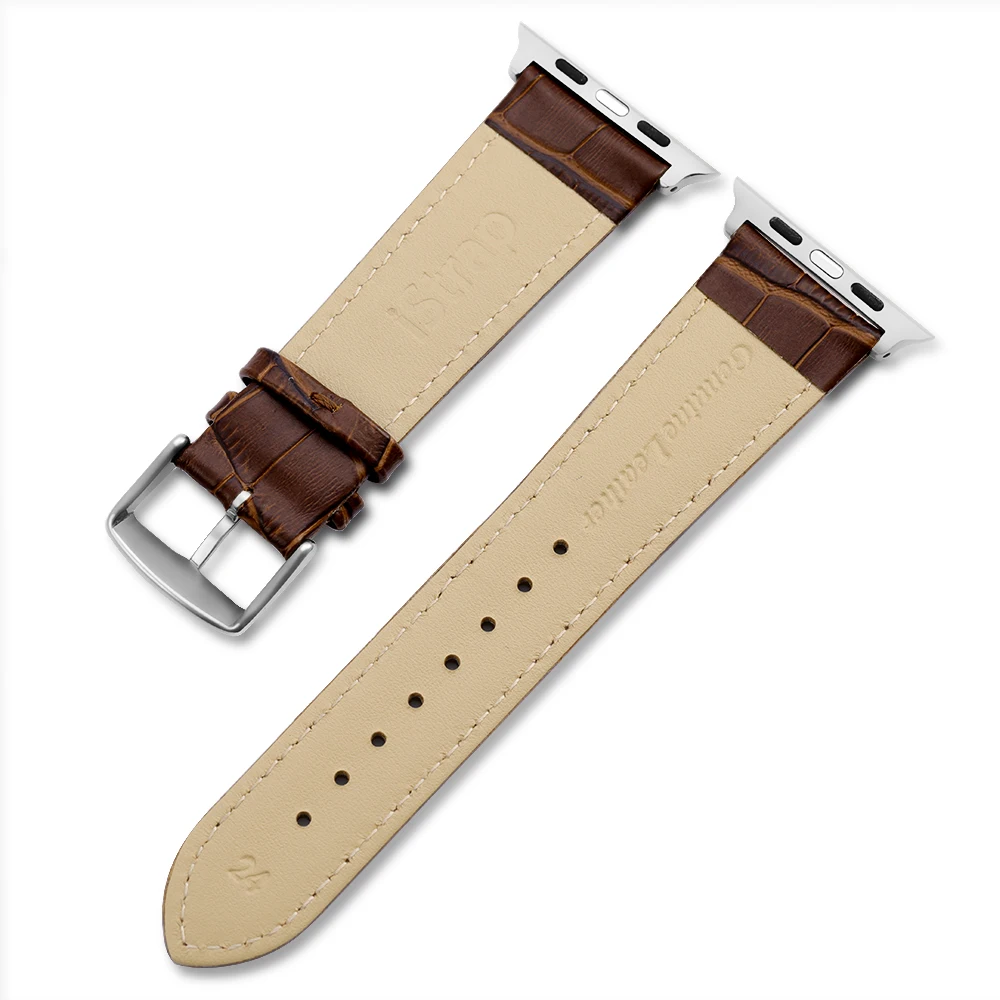 Ремешок для часов iStrap из натуральной бычьей кожи ремешок Apple Watch 42 мм 38 iWatch 4 44 40 |