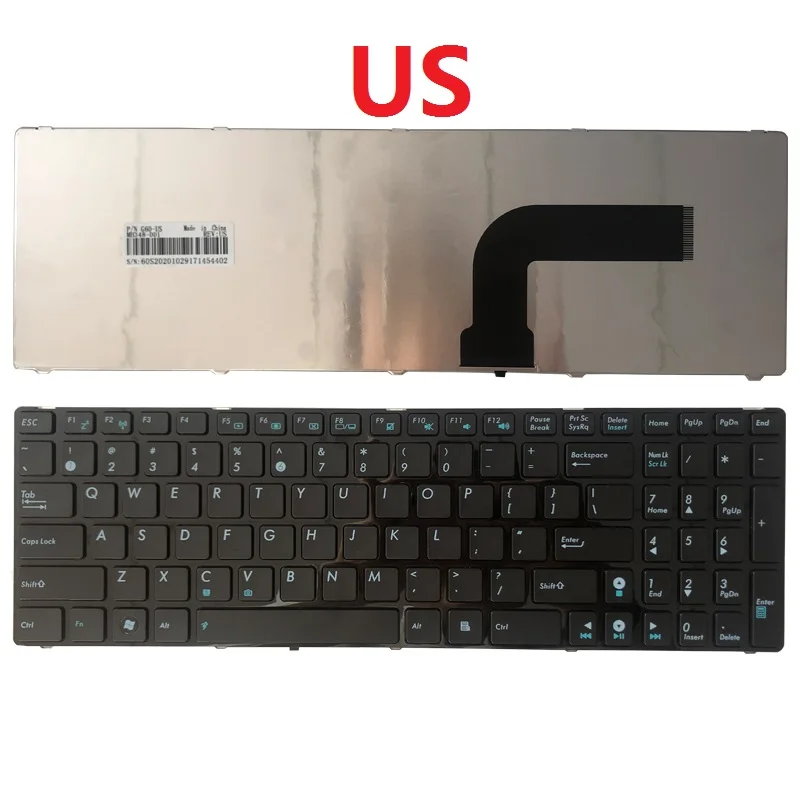 US/FR/французский/GR/немецкая клавиатура для ноутбука ASUS K54C K54H K54HR K54HY K54L K54LY K54SL