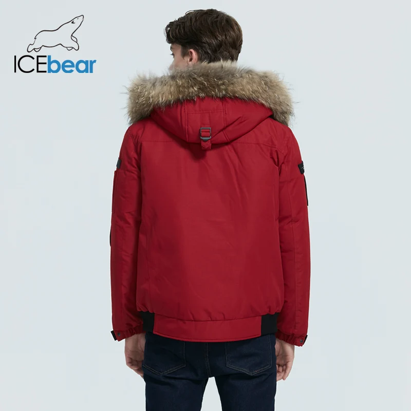 ICEbear 2021 новое зимнее Мужское пальто модная мужская одежда куртка с капюшоном