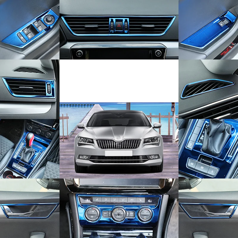 Центральное управление окошком Lsrtw2017 из нержавеющей стали для Skoda Superb 2016 2017 2018 2019