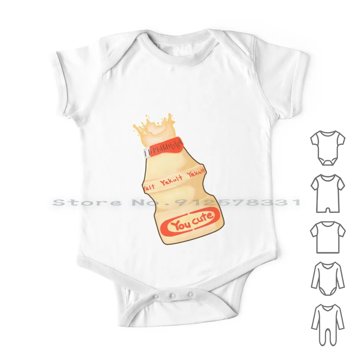 

You-Cute yakult-одежда для новорожденных, комбинезоны, хлопковые комбинезоны yakult-you, милые японские Длинные Комбинезоны для младенцев с напитками и водой