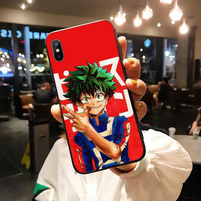 

Deku Izuku Midoriya My Hero Academia anime Phone Case for iPhone 11 12 pro XS MAX 8 7 6 6S Plus X 5S SE 2020 XR