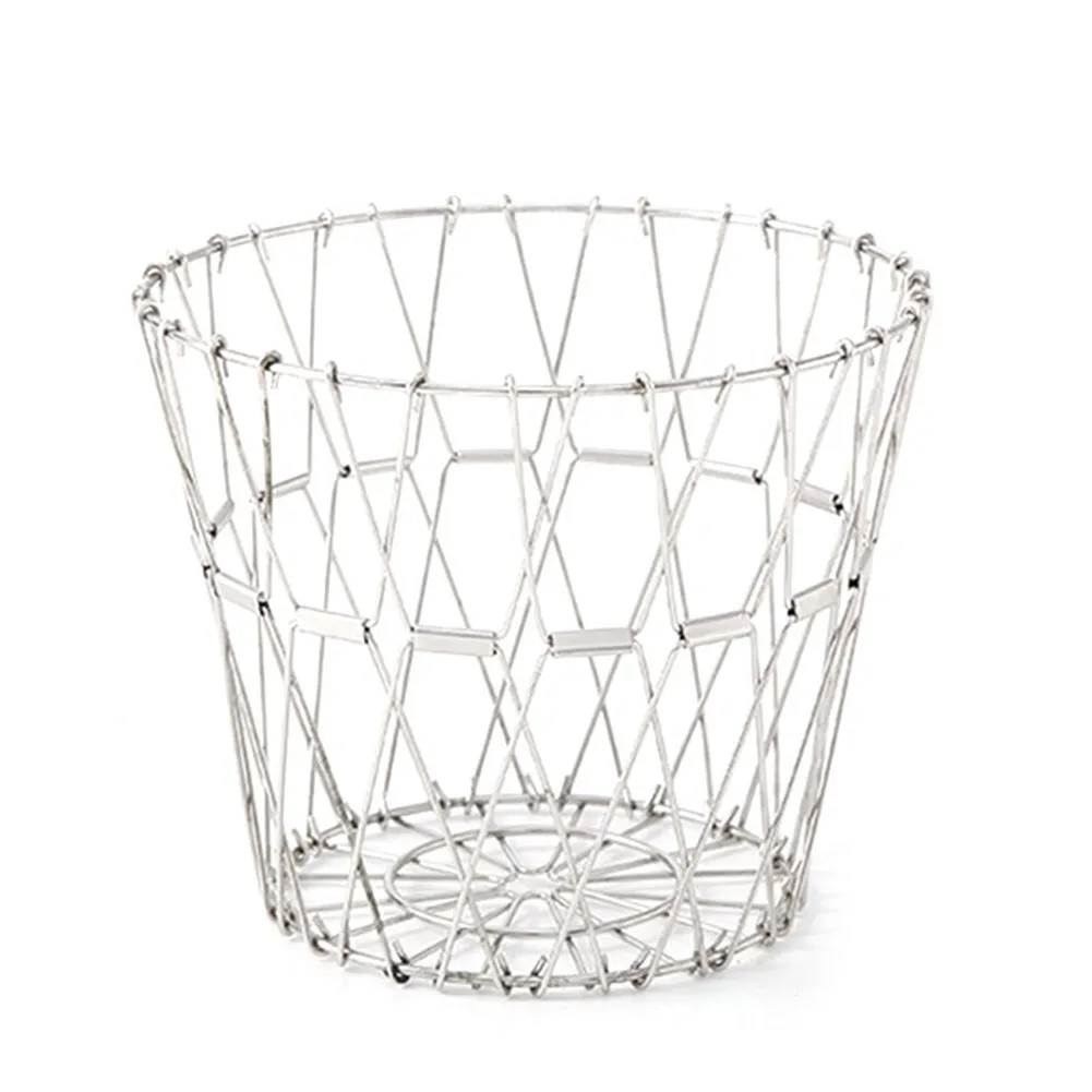 

Collapsible Stainless Steel Wire Basket Fruit Vegetable Basket Home Kitchen MDJ998