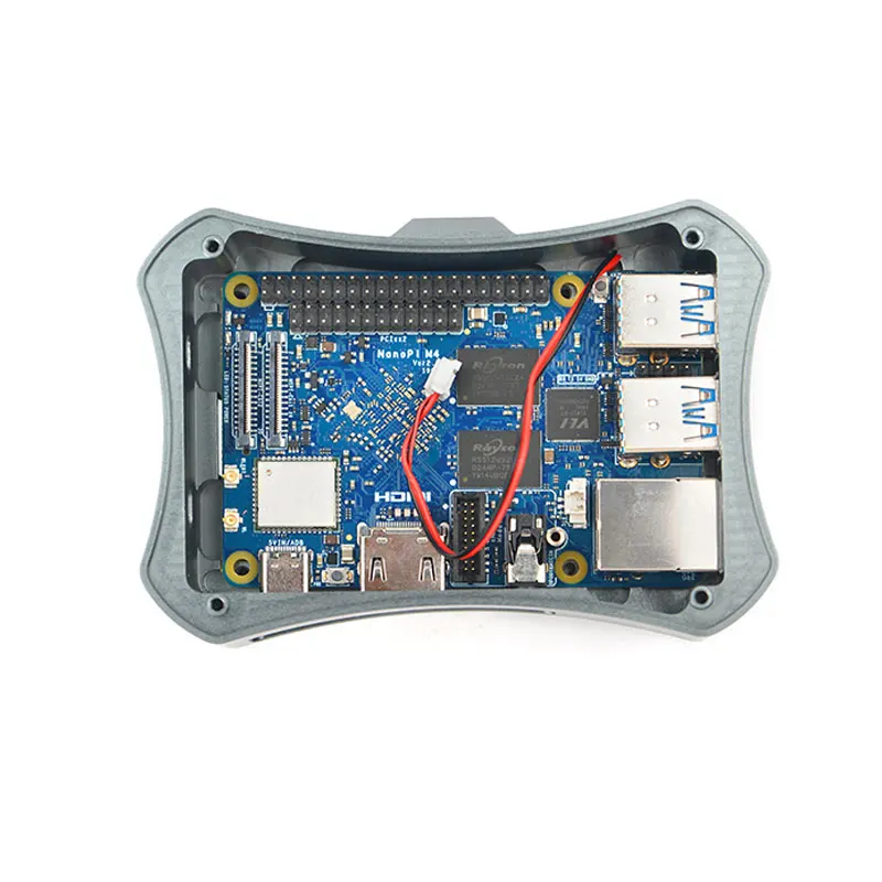 NanoPi M4-2GB/M2V2 CNC de Metal caso Combo Rockchip FriendlyELEC RK3399 SoC 2 4G y 5G двухполосная Wi-Fi + Bluetooth 4 1 и Ubuntu |