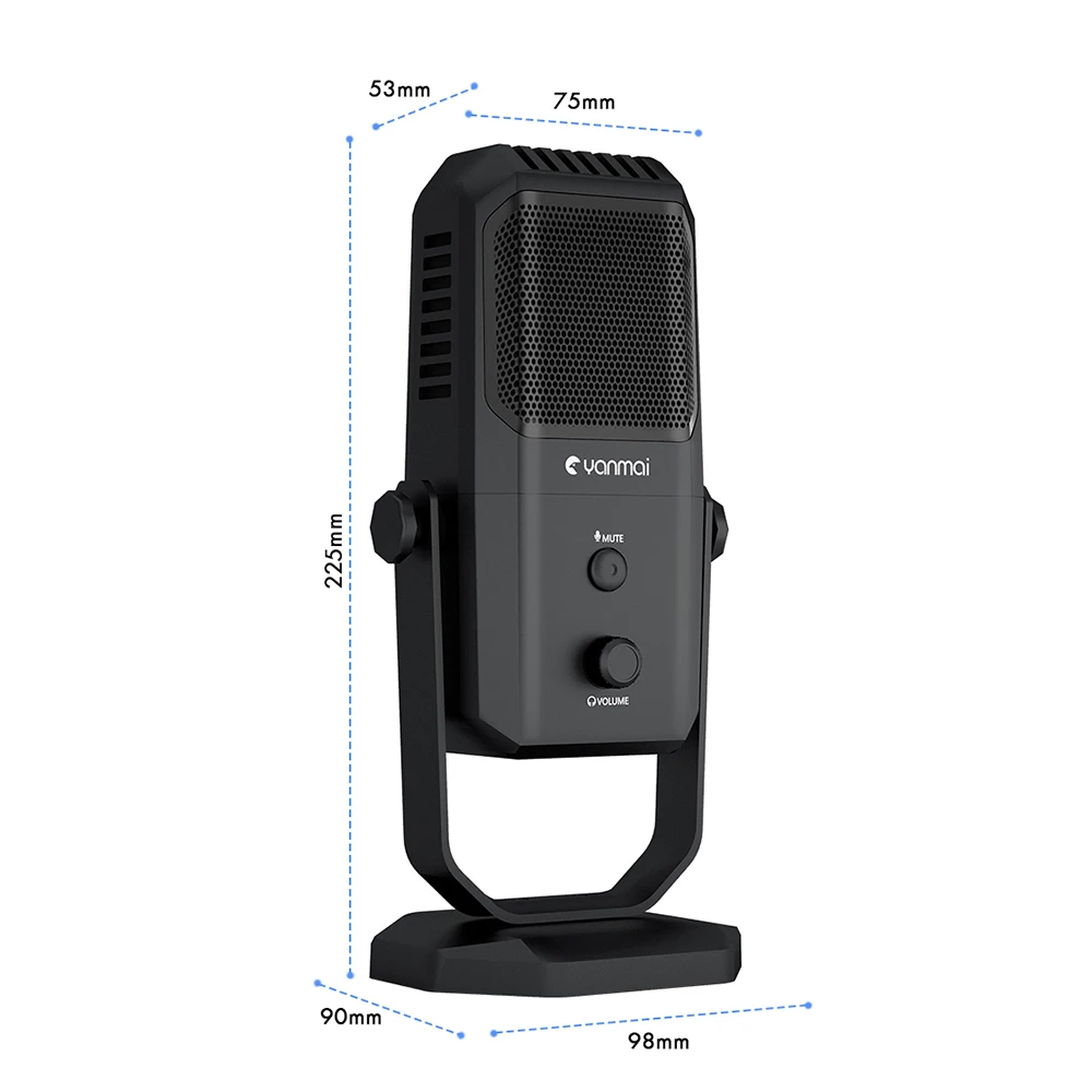 Профессиональный USB микрофон для студийной записи конденсаторный с четырьмя