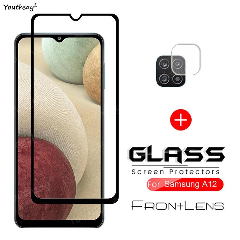 

For Samsung Galaxy A12 Glass for Samsung A12 Glass Full Screen Covered Protector For Samsung Galaxy A12 Tempered Glass