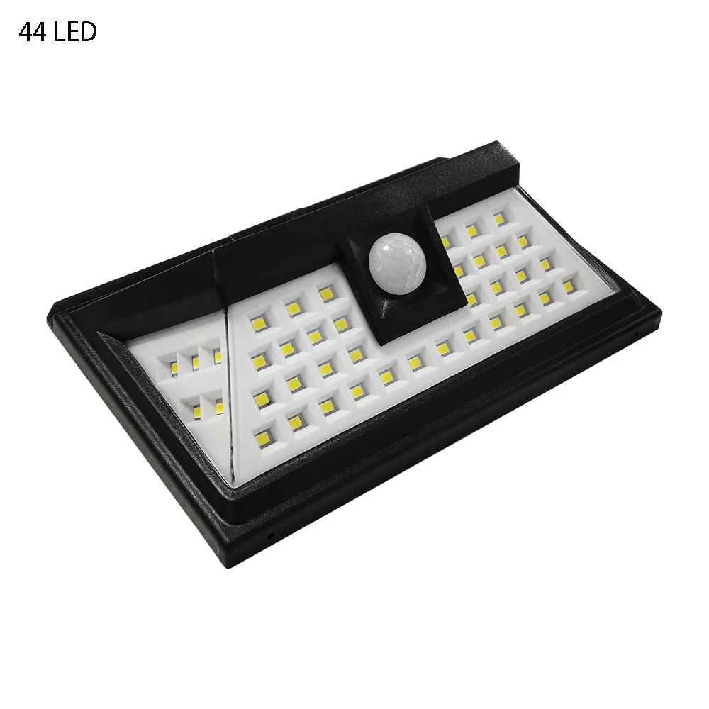 Уличный светильник на солнечной батарее 44 Светодиодный белый с датчиком