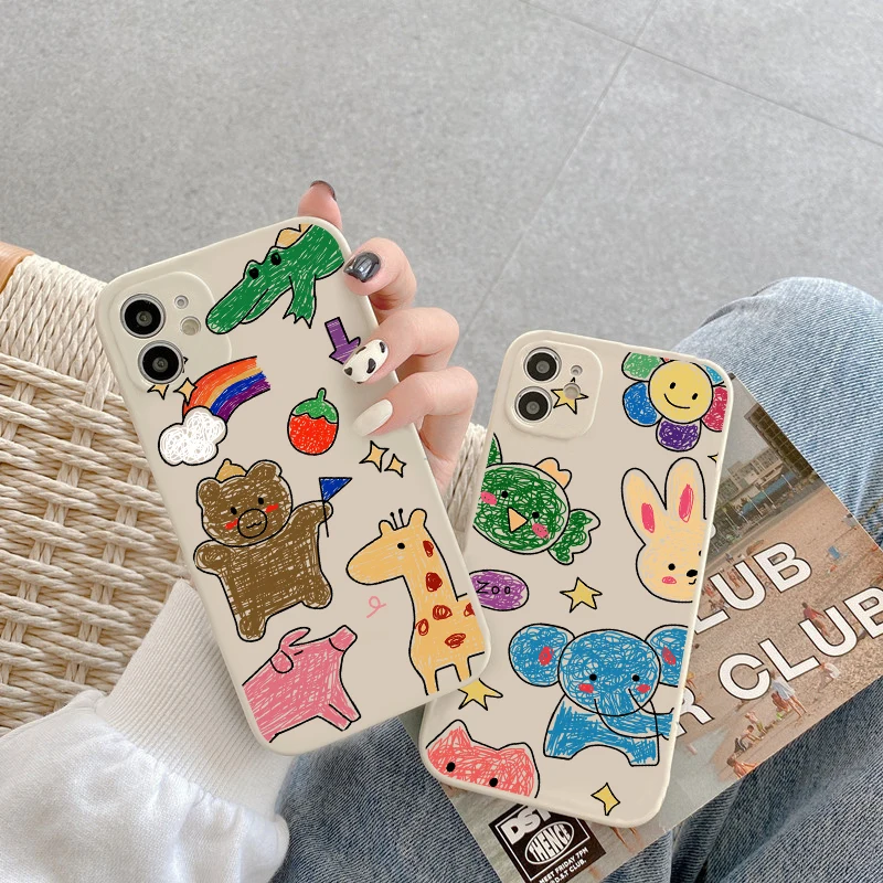Soft For Samsung Galaxy A11 M11 A20S A30 A41 A42 S20 Note 20 10 Lite 9 8 Ultra S7 Edge S8 Plus M31s A10S A02s Retro Animal Cases