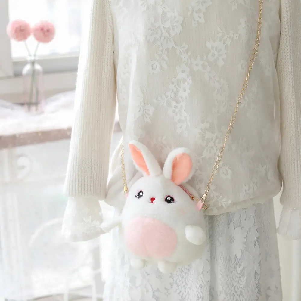 Rabbit Panda Plush Backapck Stuffed Shoulder Bag Coin Purse Crossbody Kids Toy Birthday Gift | Игрушки и хобби