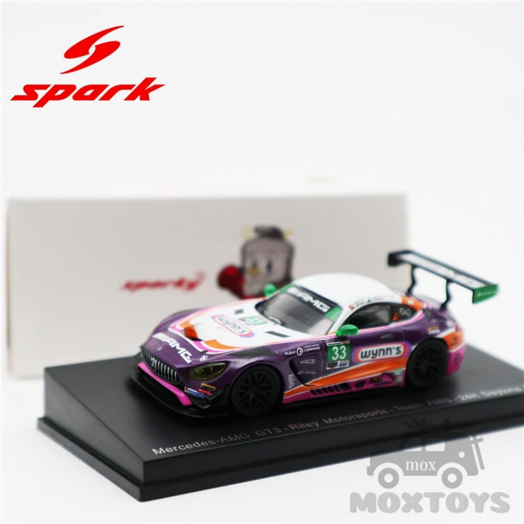 Модель автомобиля Отлитая под давлением Spark 1:64 AMG GT3 No.33 24H Daytona 2019 | Игрушки и хобби