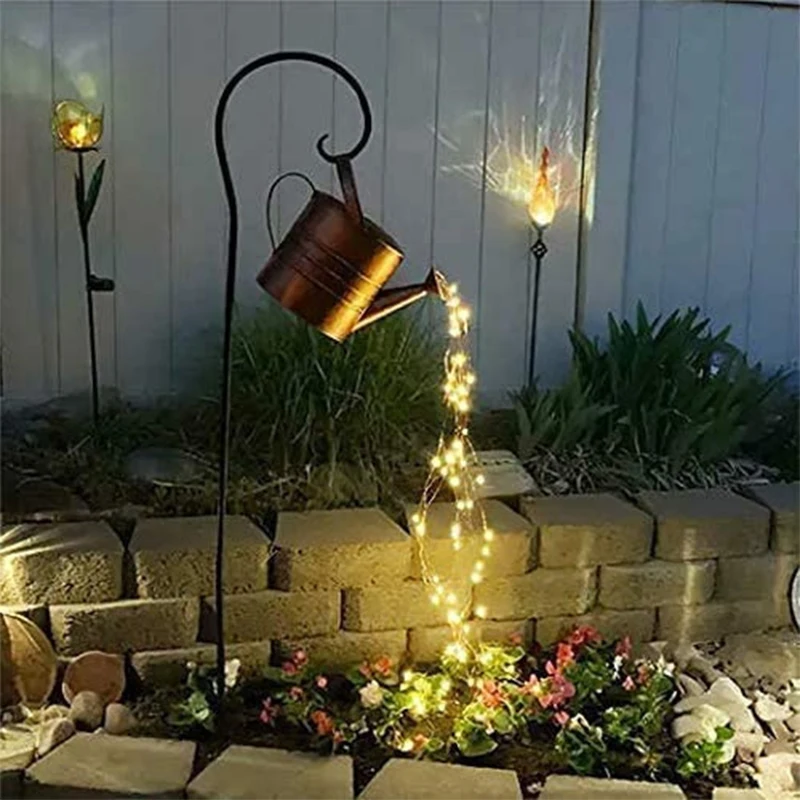 

Solar LED Shower Rain Lights Holiday String Lights Waterproof Garden Light 90 Leds Christmas Wedding Decoration